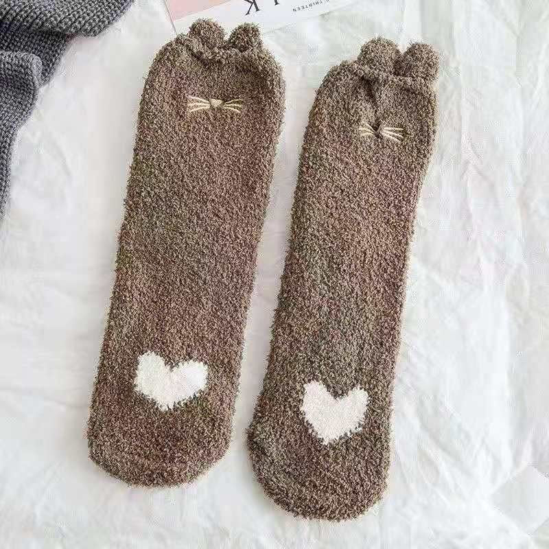 Cartoon Plush Socks