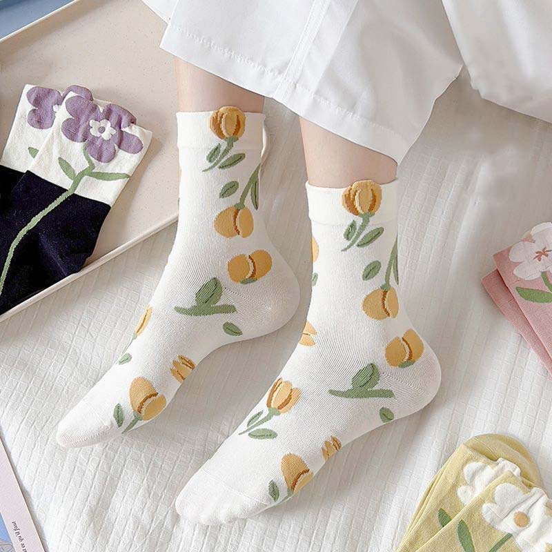 Casual Floral Socks