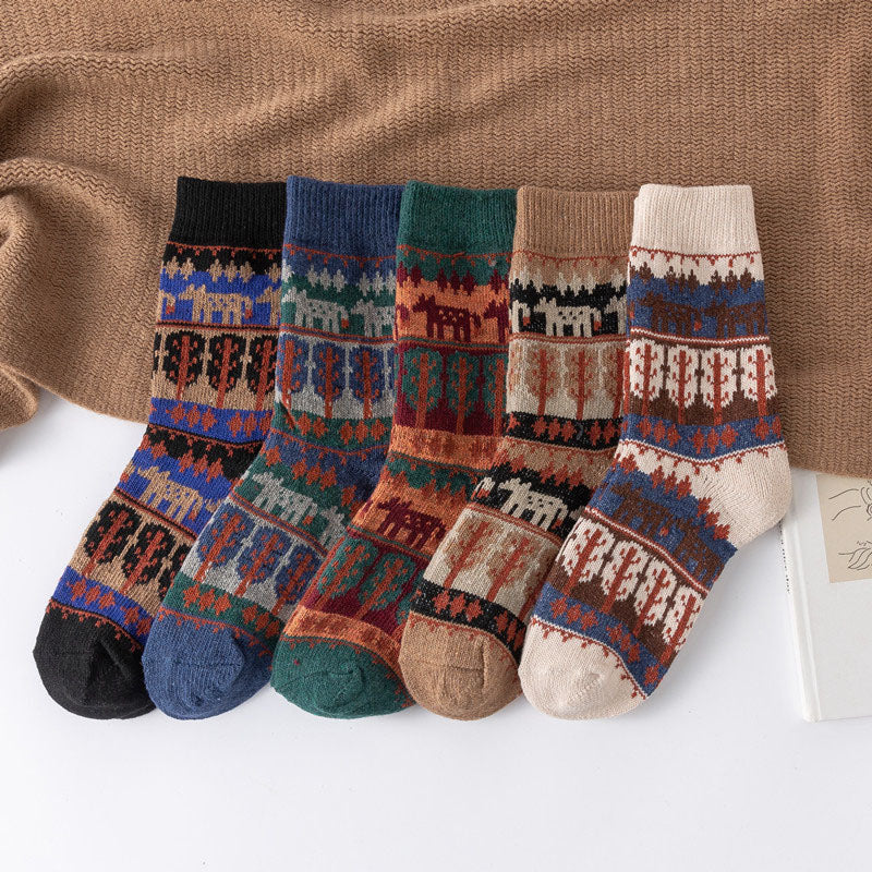 Pack of 5 Pairs of Vintage Socks