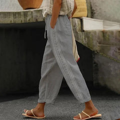 【Cotton And Linen】Casual Straight Trousers