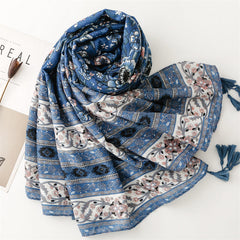 Vintage Ethnic Print Scarf