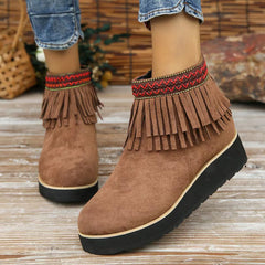 Vintage Fringed Boots