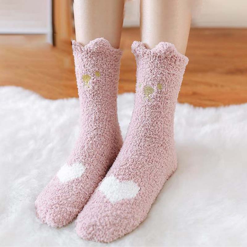 Cartoon Plush Socks