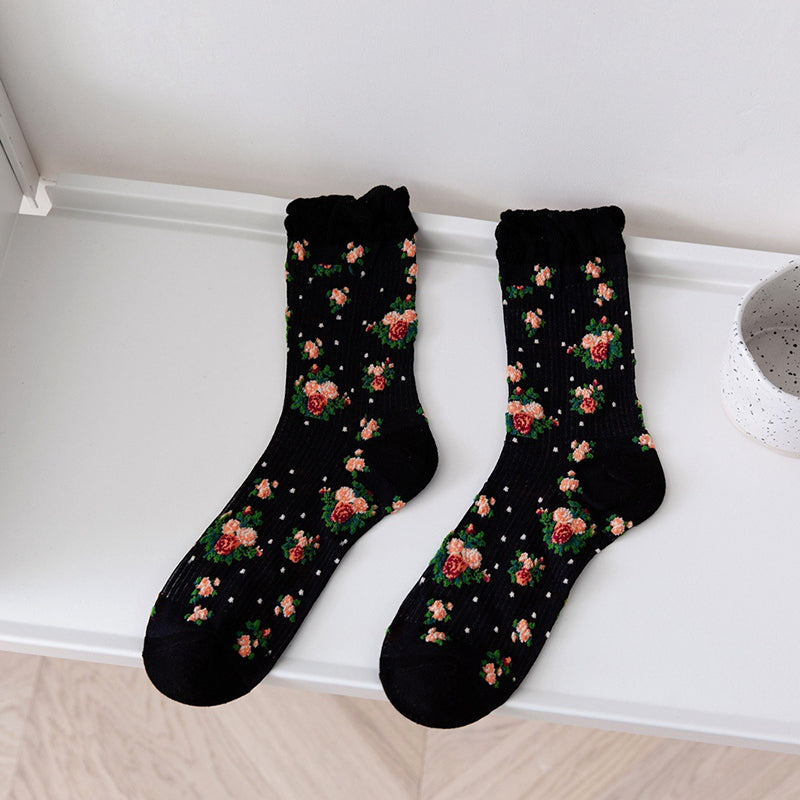 Retro Floral Socks