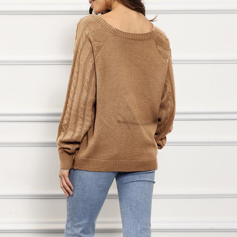 Casual Cable Knit Sweater