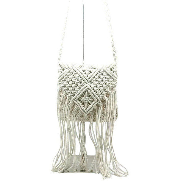 Tassel Decoration Woven Bag