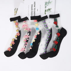 Pack Of 5 Pairs Of Floral Socks