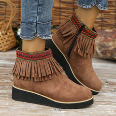 Vintage Fringed Boots