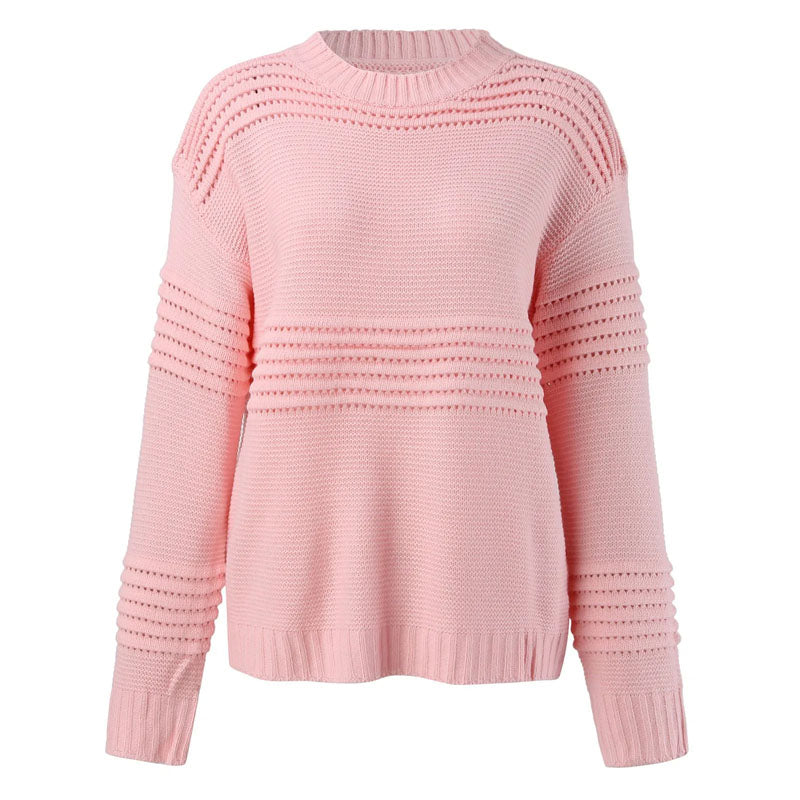 Casual Hollow Knit Sweater