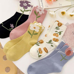 Casual Floral Socks