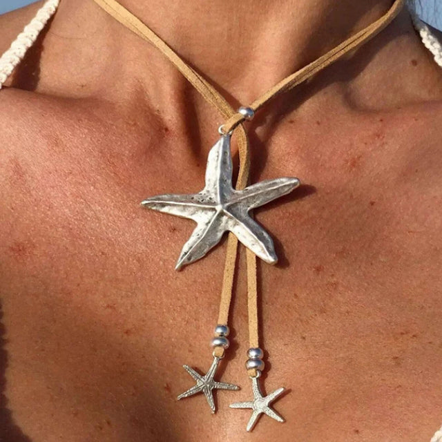 Vintage Starfish Pendant Necklace