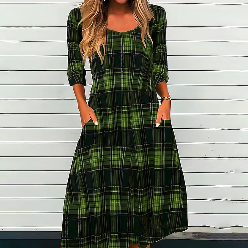 Vintage Plaid Dress