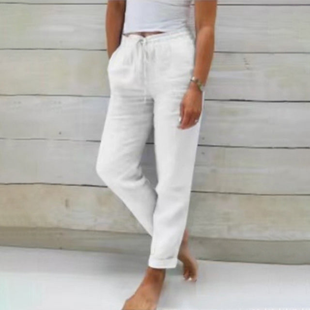 【Cotton And Linen】Casual Straight Trousers