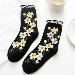 Pack Of 5 Pairs Of Floral Socks