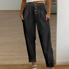 Lace Patchwork Casual Trousers