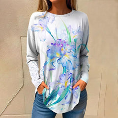 Floral Print Casual T-Shirt