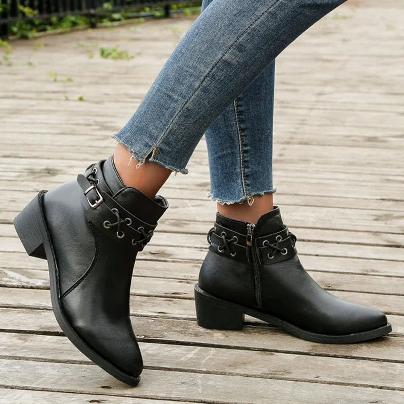 Vintage Pointed Toe Boots