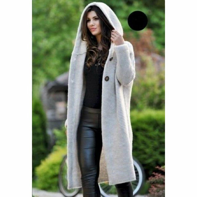 Casual Knitted Long Coat