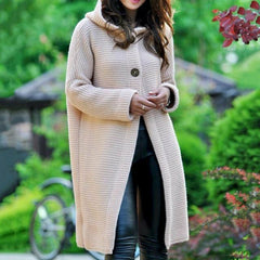 Casual Knitted Long Coat