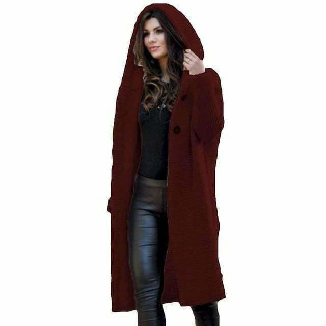 Casual Knitted Long Coat