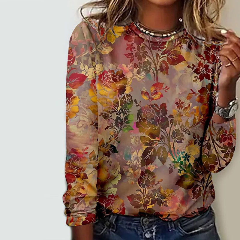 Vintage Floral Print T-Shirt