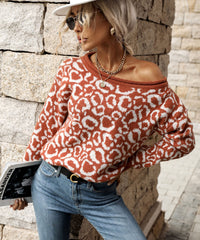 Clover Animal Print Sweater