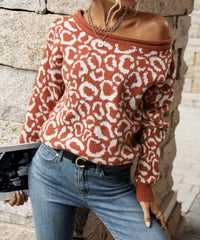 Clover Animal Print Sweater