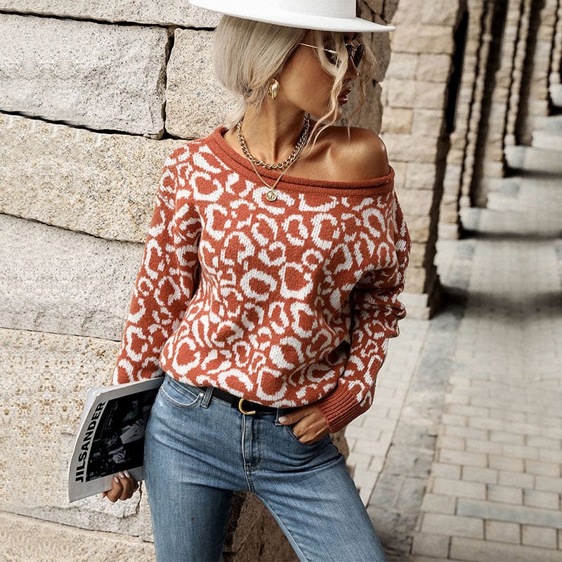 Clover Animal Print Sweater