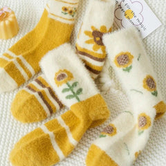 Warm Floral Socks