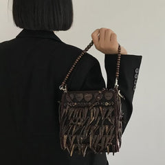 Boho Bag With Vintage Tassels