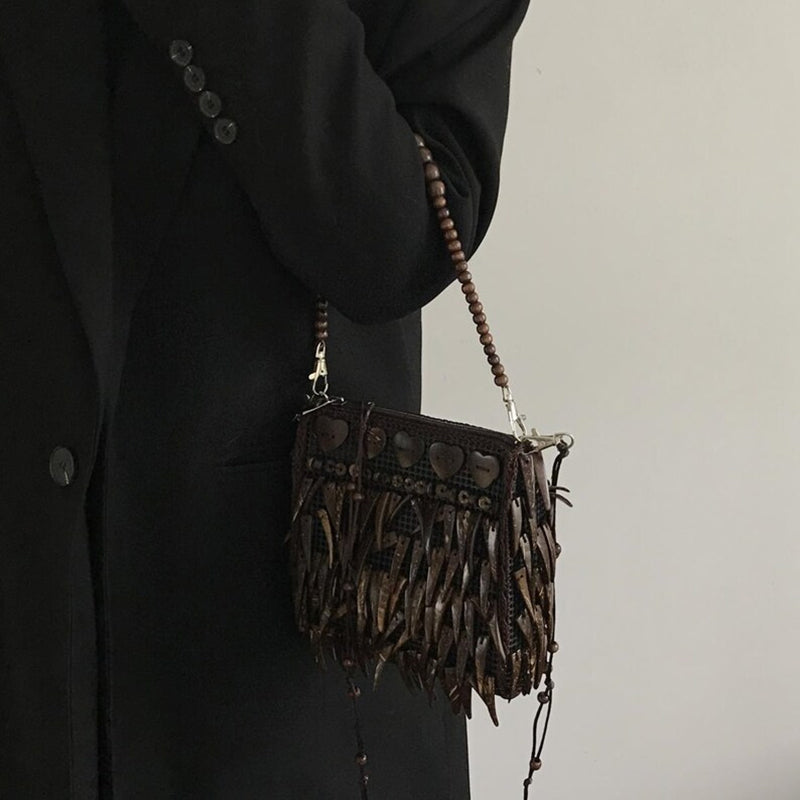 Boho Bag With Vintage Tassels