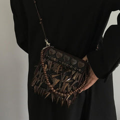 Boho Bag With Vintage Tassels