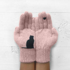 Warm Fashion Print Gloves