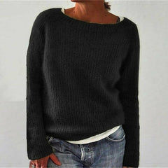 Casual Solid Loose Soft Sweater