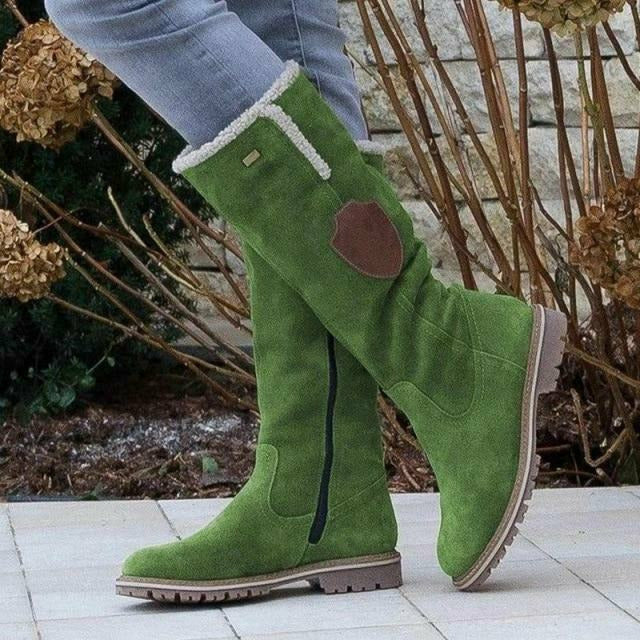 Vintage Casual Low Heel Boots