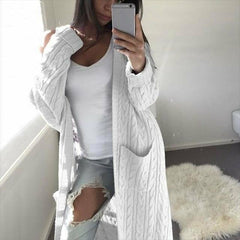 Casual Knitted Long Cardigan