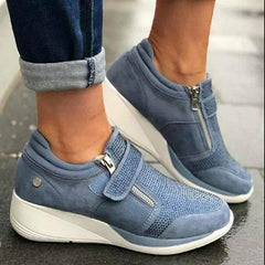 Casual Wedges Zipper Sneakers