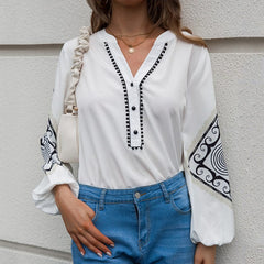 Eliana Boho Print Blouse