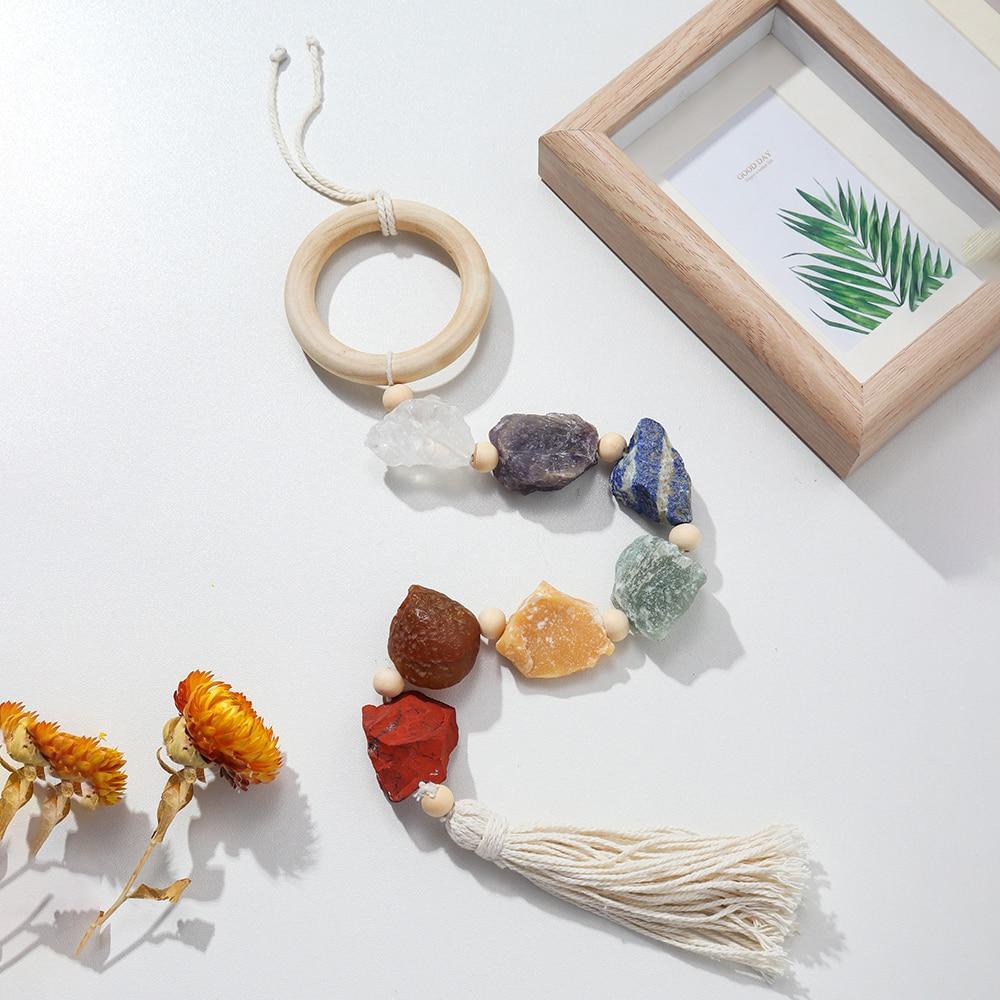 7 Natural Stones Wall Hanging