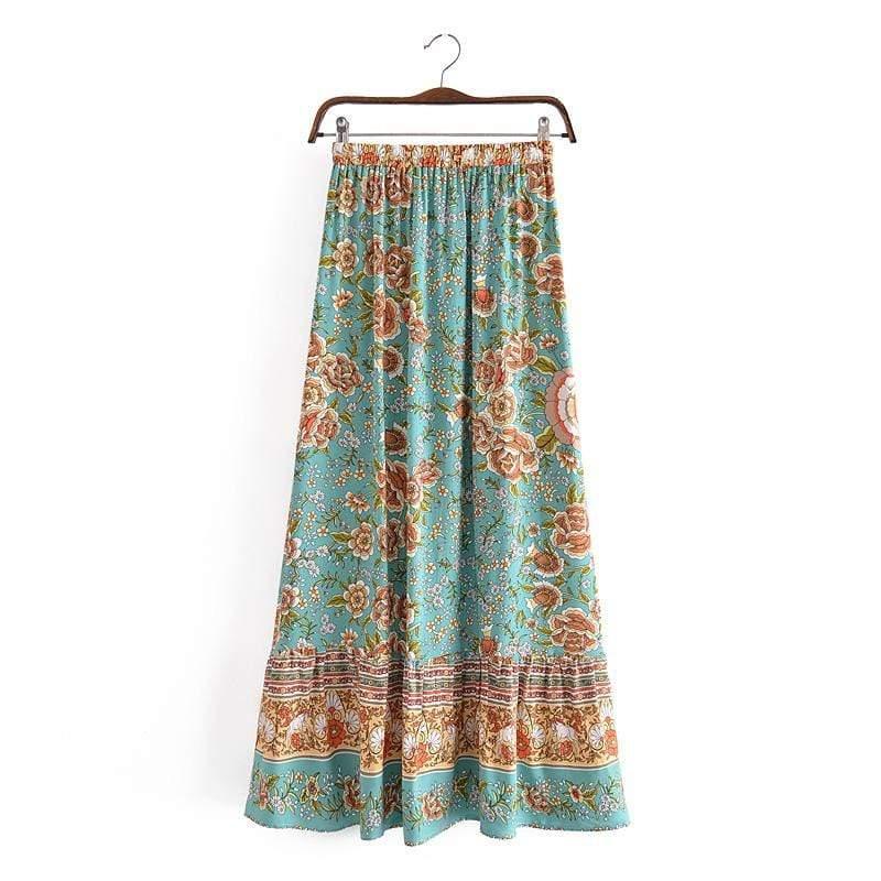 Abella Maxi Skirt in Green