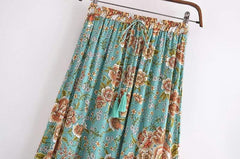 Abella Maxi Skirt in Green