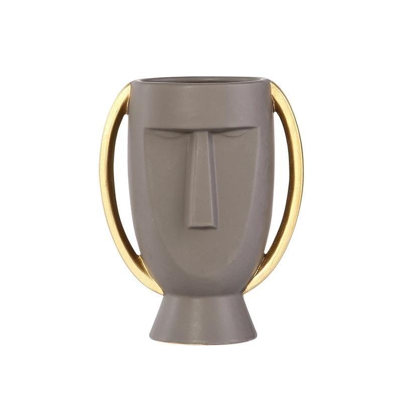 Abstract Face Flower Vase