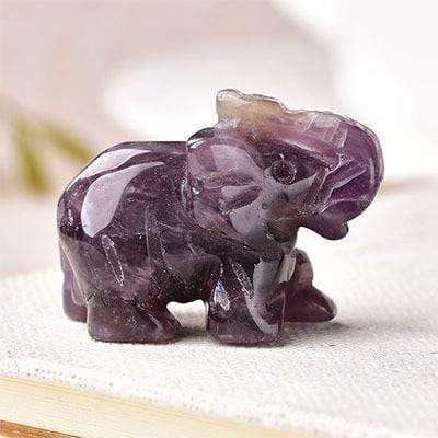 Elephant Carved Natural Crystal