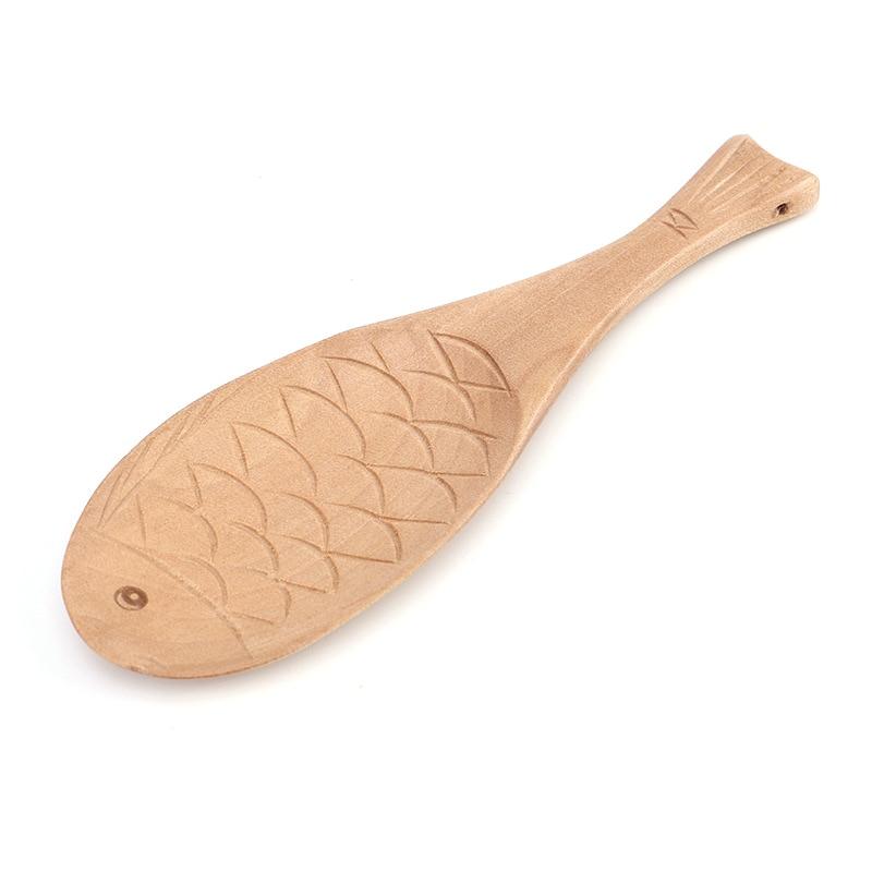Wooden Fish Rice Spoon