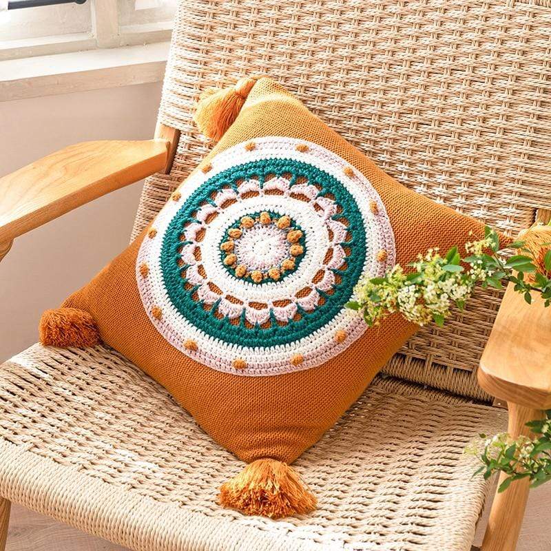 Crochet Sunflower Cushion Covers