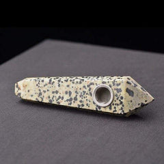 Dalmatian Stone Crystal Pipe