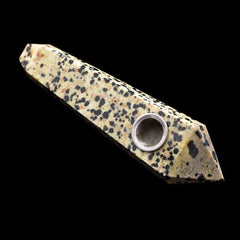 Dalmatian Stone Crystal Pipe