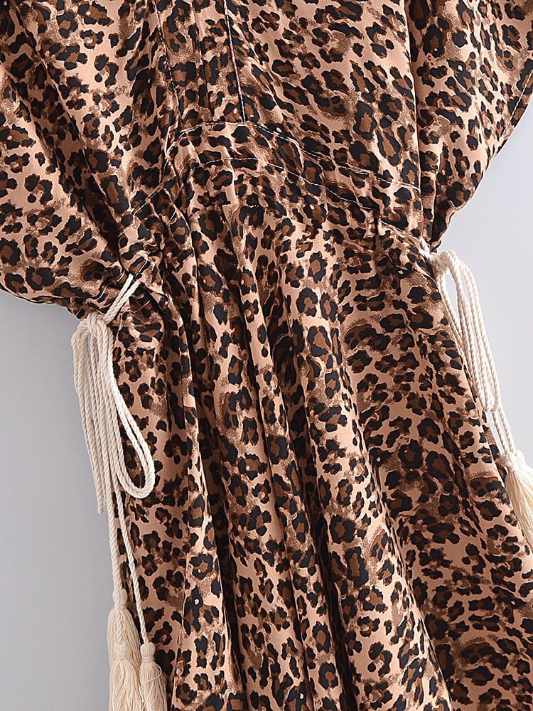 Devi Leopard Maxi Dress