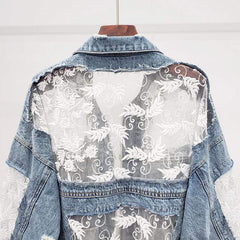 Dike Lace Denim Jacket