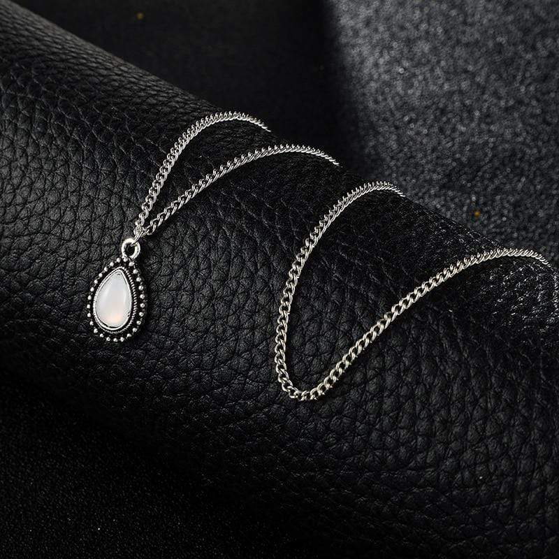 Double Layered Water Drop Necklace